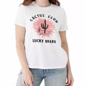 Lucky Brand | Cactus Club Logo T-Shirt Size Small
